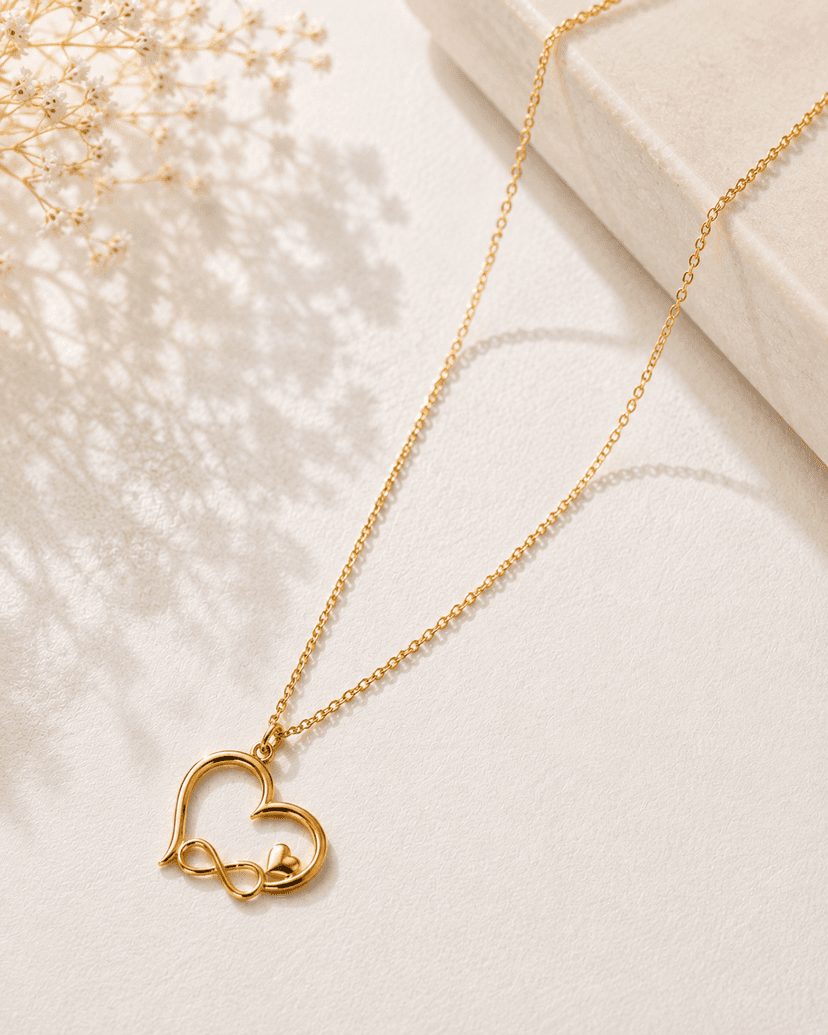 Eternal Heart 9KT Gold Necklace