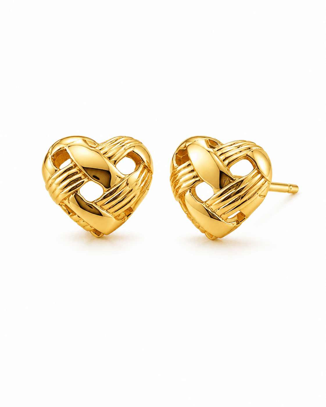 The Unity Heart 9KT Gold Earrings