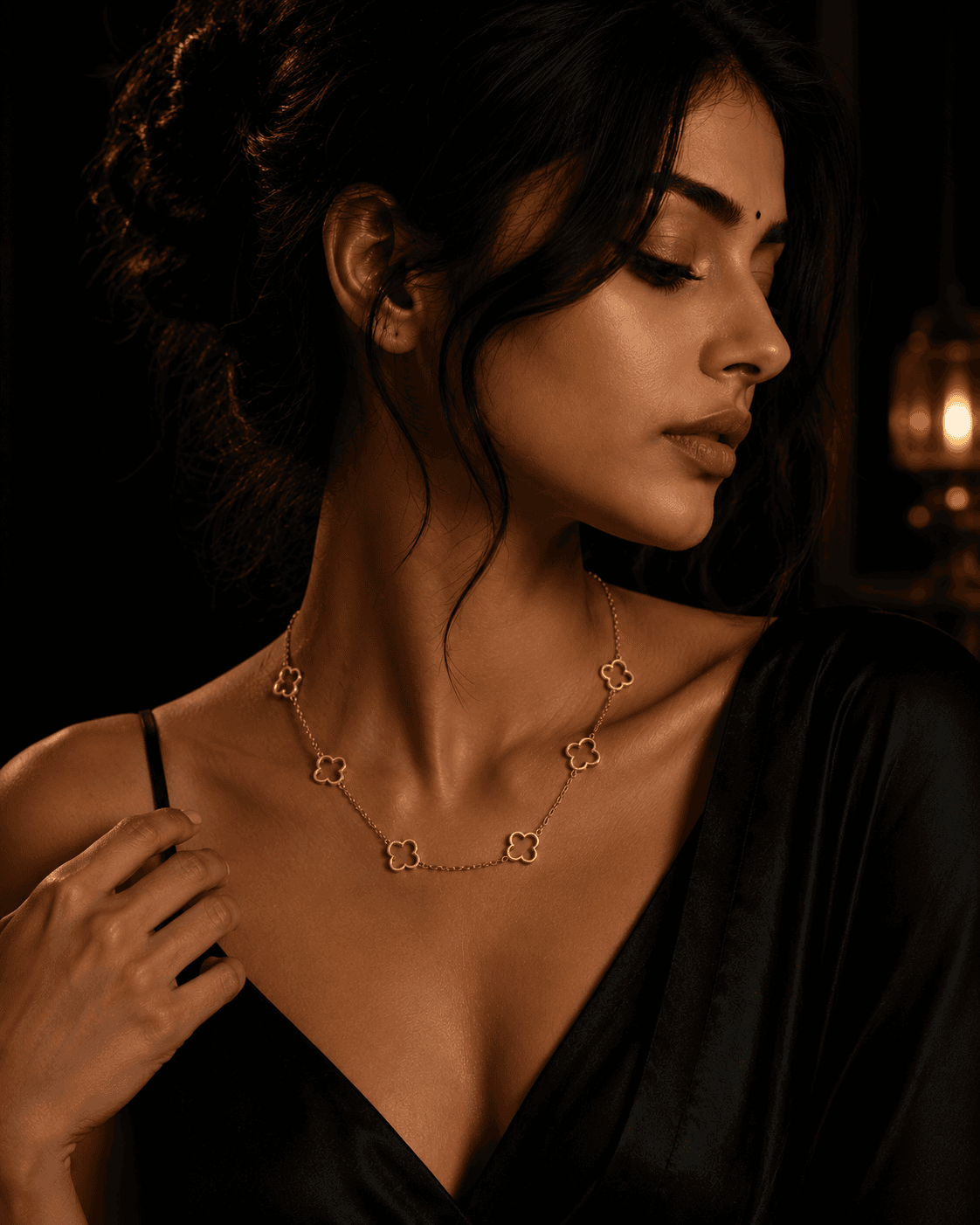 Celeste Clover Necklace